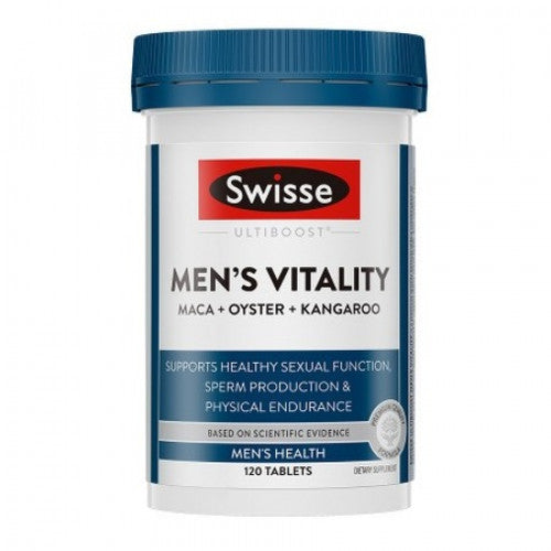 SWISSE 男士活力雄風片 (瑪卡 + 生蠔精華 + 袋鼠精華) 120粒