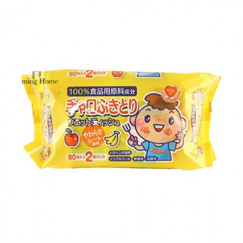 THT 100%食用品原料手口兩用濕紙巾 (200mm x 130mm) 80枚入x2包