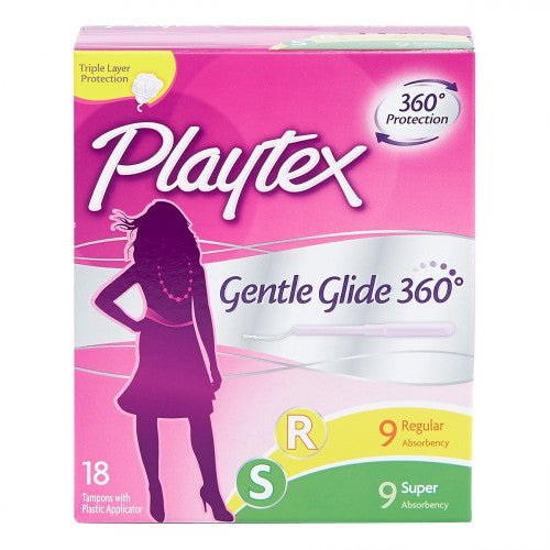 Tampons PLAYTEX 柔滑型衛生棉條 混合裝   (一般流量+ 多流量) 18pcs
