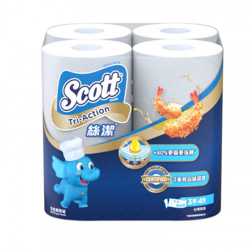 Scott 絲潔 全效萬用紙(4卷裝) 4卷裝