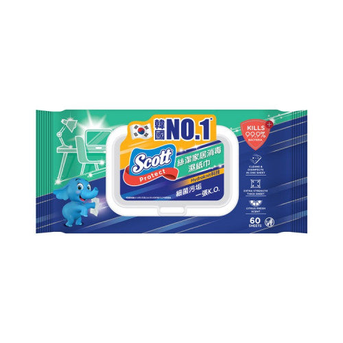 Scott 絲潔 多用途消毒濕紙巾 60pcs