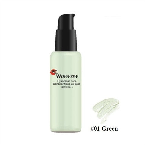 WOWWOW 透明質酸調色粧前底霜SPF30 PA++ #01 綠色 30ml